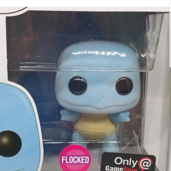 Pokemon Flocked Funko Pop! Pikachu Squirtle Charmander Exclusives with Protector - Picture 9 of 11